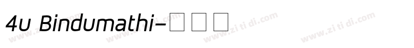 4u Bindumathi字体转换